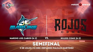 Semifinal FAMYox Marlins Los Cabos vs Rojos CDMX [upl. by Dusty]