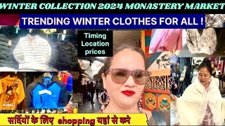 MONASTERY MARKET DELHI 2024 WINTER COLLECTION FASHIONABLE TRENDING COLLECTION OF WOOLENS JACKETS [upl. by Gunzburg]