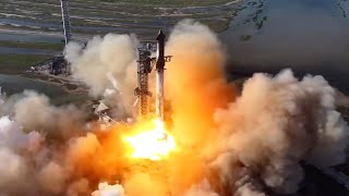 Blastoff SpaceX launches Starship on 6th flight booster catch called off [upl. by Lejna476]