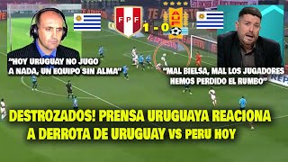 DESTROZADOS PRENSA URUGUAYA REACCIONA A PERU vs URUGUAY 10 HOY  REACCIONES ELIMINATORIAS [upl. by Retrop]