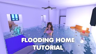 Flooding home FULL Tutorial REVEALING THE SECRET in Adopt me [upl. by Fokos]