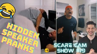 Hidden Speaker Pranks  Scare Cam Show 19 [upl. by Oznofla]