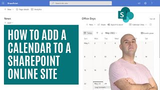 How To Add A Calendar To A SharePoint Online Site [upl. by Sinclare]