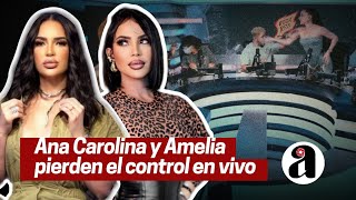 Imagenes de la pelea entre Amelia Alcántara y Ana Carolina [upl. by Hoehne]