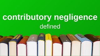 Contributory Negligence  Explained Simply Torts [upl. by Crissie]