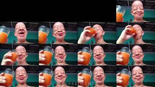 Bald Guy Drinks Orange Juice Meme but It SYNCS UP reverse [upl. by Haleelahk]