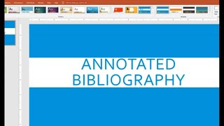 Annotated Bibliography [upl. by Efren509]