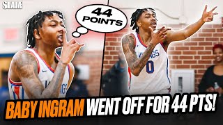 Duke Commit Isaiah Evans DROPS 44 POINTS 😈🚨 Baby Ingram Silenced The Crowd 🔥 [upl. by Acima254]