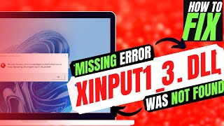 XINPUT13dll Missing from your computer Fix xinput13 not found GTA 5 Error Windows 10 3264 bit [upl. by Aduhey]