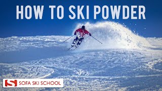 How to Ski Powder Sofa Ski School [upl. by Ahsietal]