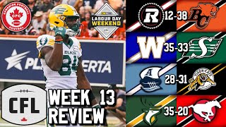 Week 13 Review Labour Day Weekend 2024 CFL Season [upl. by Cott942]