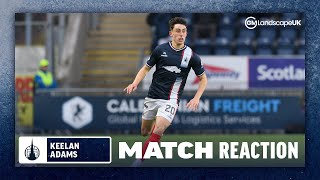 Match reaction  Keelan Adams post Greenock Morton [upl. by Erdreid]