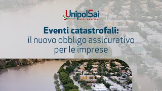 Eventi catastrofali il nuovo obbligo assicurativo per le imprese [upl. by Samanthia]