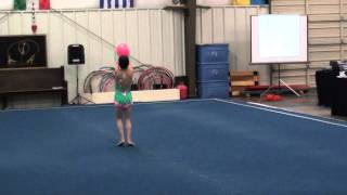 Shelly on rhythmic gymnastics competition in SC ball routine level 5 [upl. by Keeton]