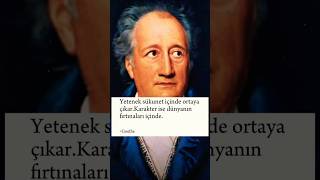 Goethe  Yetenek ve karakter nasıl ortaya çıkarfelsefe [upl. by Eemiaj]