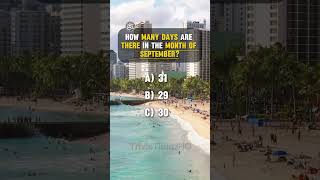 How Many Days in Each Month  Calendar Quiz Challenge geographytrivia trivia geographyquiz [upl. by Enyahc]