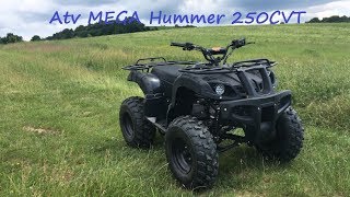 Prezentare atv Mega Hummer 250CVT  10k special [upl. by Regdor]