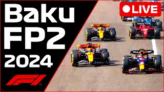 🔴F1 LIVE  Baku GP FP2  Commentary  Live Timing [upl. by Malaspina]