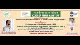 National Seminar on “Bioeconomy from Bioresources of North Eastern Region of Indiaquot [upl. by Lytsirhc]