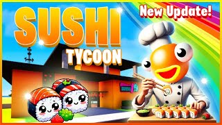 Sushi Tycoon Gameplay Fortnite Creative Map [upl. by Atirak322]