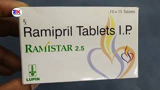 Ramistar 25 Tablet  Ramipril Tablet  Ramistar 25mg Tablet Uses Benefits Dosage Review in Hindi [upl. by Ifok]