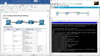 162 Lab  Configure Basic Router Settings [upl. by Loos508]