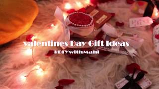 VALENTINES DAY GIFT IDEAS  2018  DIYwithmahi [upl. by Yrol]