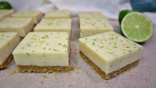 Easy Key Lime Pie Bars  Only 5 INGREDIENTS [upl. by Petromilli]