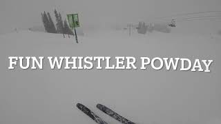 Whistler Powder Day [upl. by Gnahk]