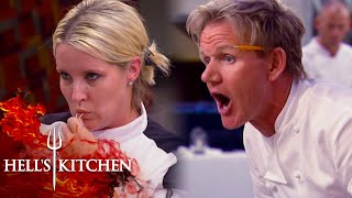 Susan Struggles With Capellini  Hells Kitchen [upl. by Idaf540]