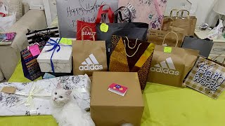 UNBOXING BIRTHDAY GIFTS and Flower Arrangements [upl. by Haeluj527]