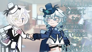 Fontaine react to Furinas brother as Nikolai Gogol Genshin impact x BSD [upl. by Salamanca911]