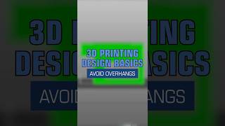 3DPrinting Design Basics Avoiding Overhangs designfor3dprinting [upl. by Ellerud]