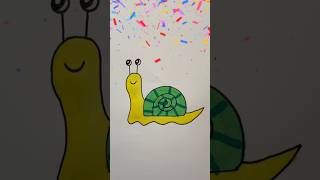 How to draw a snail easy  Step by step Drawing for kids 🐌 [upl. by Kacie530]