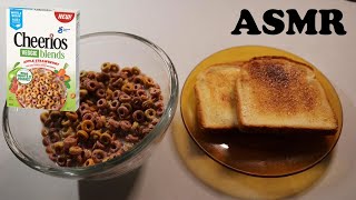 CHEERIOS VEGGIE BLENDS APPLE STRAWBERRY amp TOAST ASMR MUKBANG [upl. by Coopersmith]