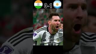 India VS Argentina Imaginary Final Match  Sunil Chettri Shocked Messi  messi vs sunilchettri [upl. by Llerehc]