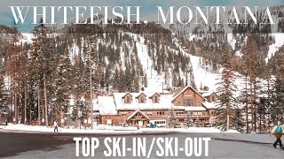 Whitefish Mountain Resort Top Ski in Ski out Properties Montana whitefish whitefishmontana [upl. by Gala948]