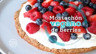 MOSTACHÓN VEGANO DE BERRIES  Un postre increíblemente delicioso [upl. by Harolda645]