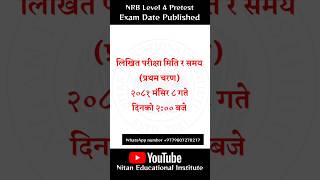 NRB Level 4 Pretest Exam Date Published [upl. by Gideon929]