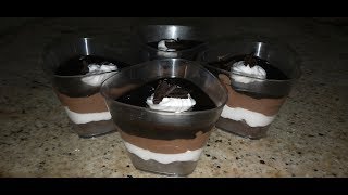 Oreo Chocolate Mousse with 3 Ingredients Chocolate Mousse trifle with 3 Ingredients [upl. by Friend730]