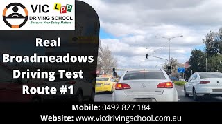 Broadmeadows Driving Test Route 1  VIC Driving School [upl. by Sam]