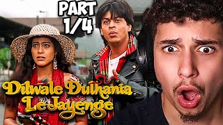 DDLJ Movie Reaction Part 1  DILWALE DULHANIA LE JAYENGE [upl. by Adnahc]