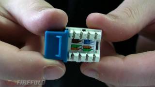 Networking 101 How To Punch Down Cat5ECat6 Keystone Jack  FireFold [upl. by Drobman]