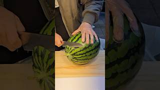 Must Try Fresh Korean Watermelon Juice  fruit cutting skills shortsvideo [upl. by Aztin464]