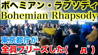 【都庁ピアノ】全員がフリーズしたボヘミアンラプソディ【ボヘミアン・ラプソディクイーンBohemian RhapsodyQueen】ピアノアレンジ [upl. by Annoed369]