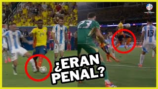 ¿ERA PENAL ¿ROBO A COLOMBIA POLÉMICA ARGENTINA 10 COLOMBIA FINAL COPA AMERICA 2024 [upl. by Damalis]