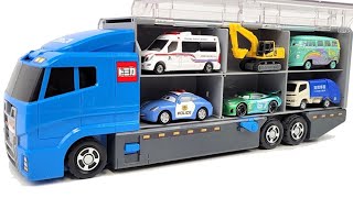 13 Types Cars Tomica ☆ Open Tomica and place it on big Okataduke convoy [upl. by Aniehs860]