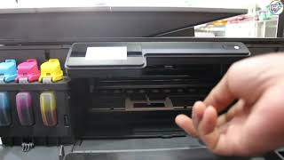 Hp smart tank Printer the carriage isnt moving to the center when you open the doors to change head [upl. by Warthman]