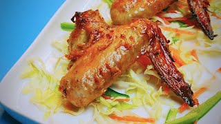 Yummy Grilled Chicken Winglets With minimum ingredients  LONIEKITCHEN [upl. by Cyprus]