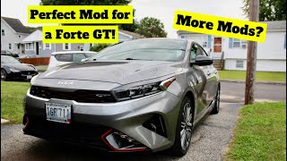 Adding the first MOD to the 2023 KIA Forte GT [upl. by Llirpa]